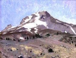 Mt. Hood Itself, oil on panel, 16 x 20 inches, copyright ©2018, $2,200