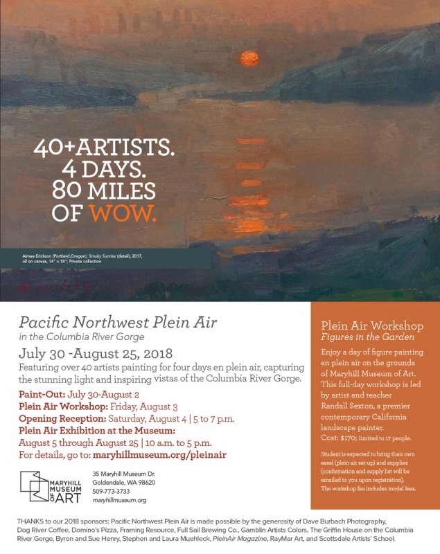 Pacific Northwest Plein Air 2018 Maryhill Museum card
