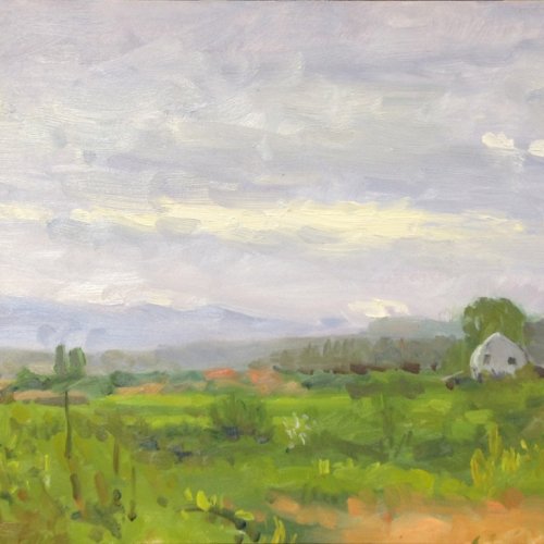 Snohomish Valley, oil on panel, 9 x 12 inches, ©2012