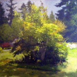 The Thing In The Yard, oil on canvas, 36 x 36 inches, copyright ©2015