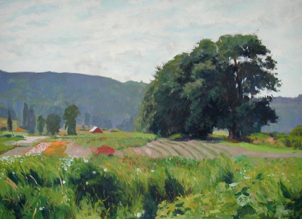 Flower Fields, oil on canvas, 36 X 48 inches, copyright ©2005
