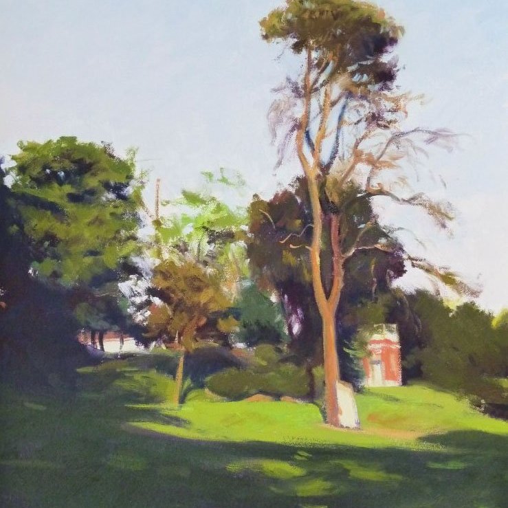 Kinnear Park Tree, oil on canvas, 18 X 13 inches, copyright ©1992