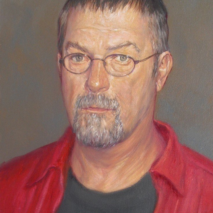 My Friend Bill, oil on canvas board, 16 x 12 inches, copyright ©2013