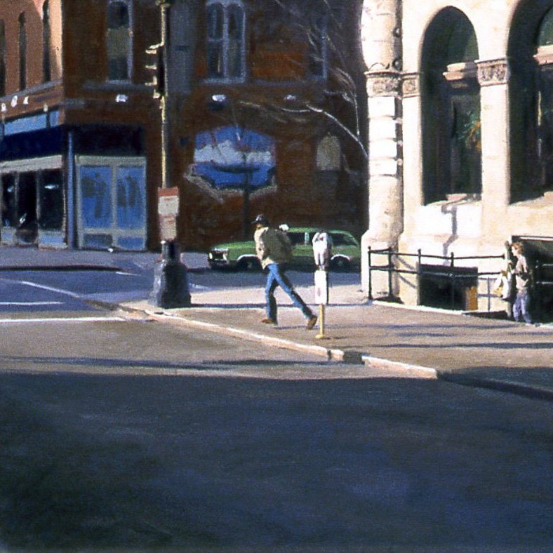 Running Man, oil on canvas, 18 X 24 inches, copyright ©1989
