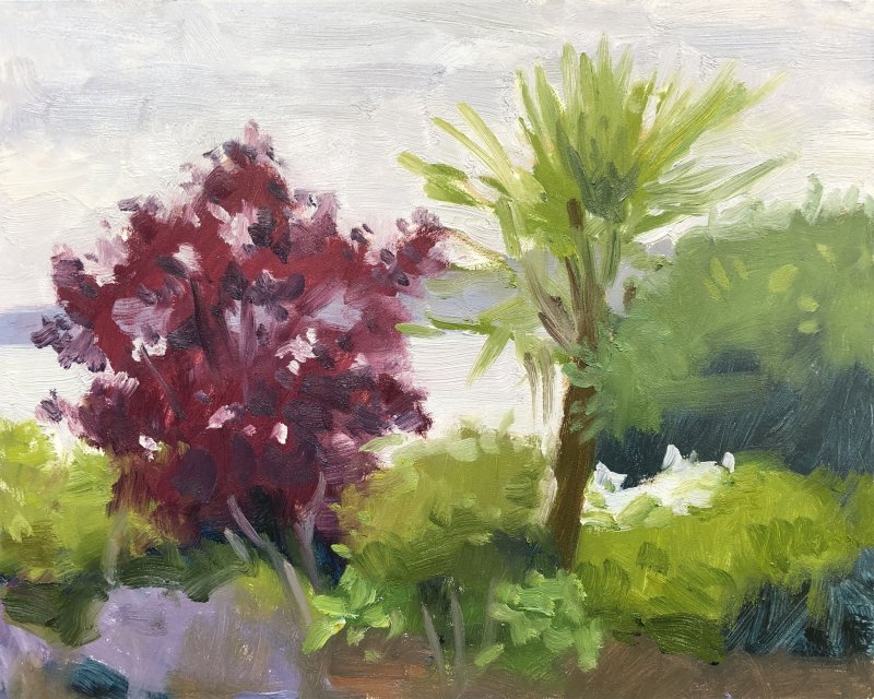 Esplanade Apunte 2, oil on panel, 8 x 10 inches, copyright ©2019