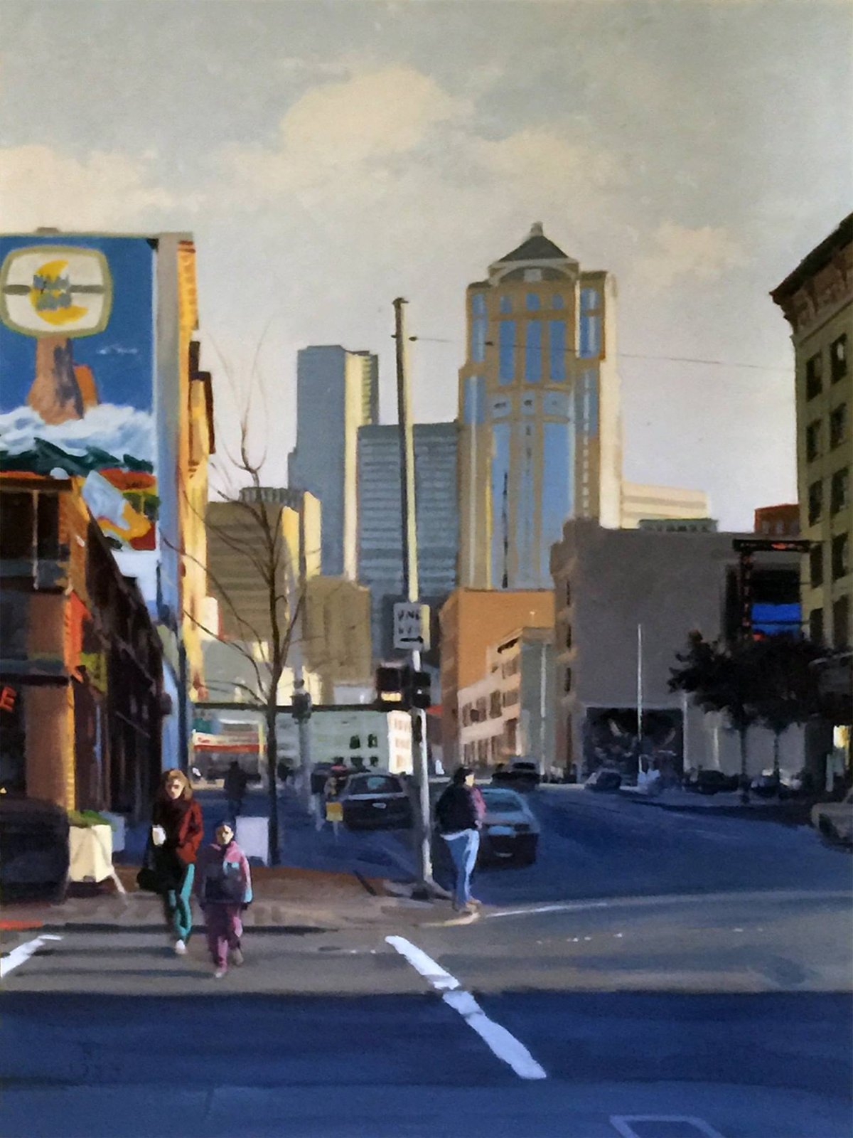 THE UGLY BILLBOARD, oil on canvas, 40 x 30 inches, copyright ©1993