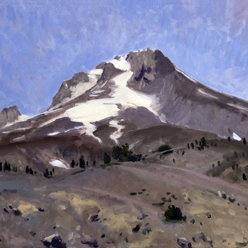 Mount Hood, Itself, oil on panel, 16 x 20 inches, copyright ©2018
