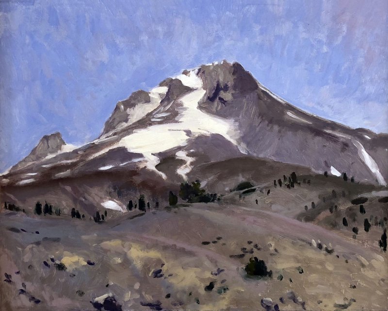 Mount Hood, Itself, oil on panel, 16 x 20 inches, copyright ©2018