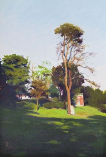 Kinnear Park Tree, oil on canvas, 18 X 13 inches, copyright ©1992