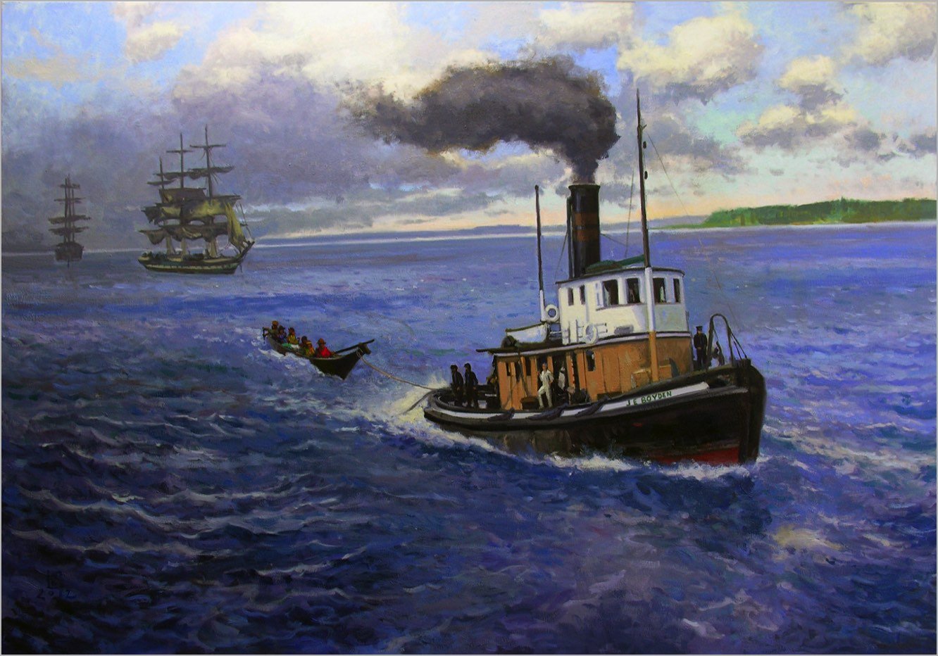 J. E. Boyden, oil on canvas, 42 x 60 inches, copyright ©2012