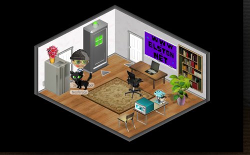 The office at my YoVille gallery.
