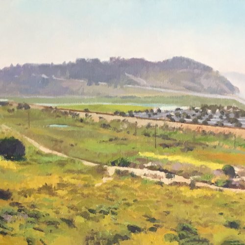 Near San Diego, oil on canvas, 12 x 30 inches, copyright ©1986