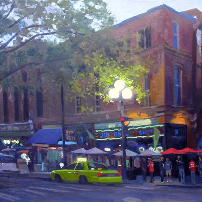 J & M At Dusk, oil on canvas, 30 x 40 inches, copyright ©2011 