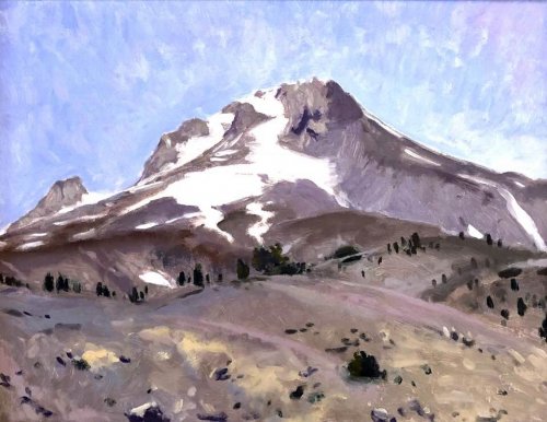 Mt. Hood Itself, oil on panel, 16 x 20 inches, copyright ©2018
