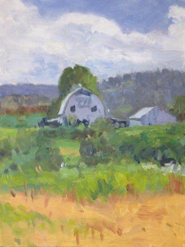 Lowell Larimer Road, oil on panel, 12 x 9 inches, ©2012