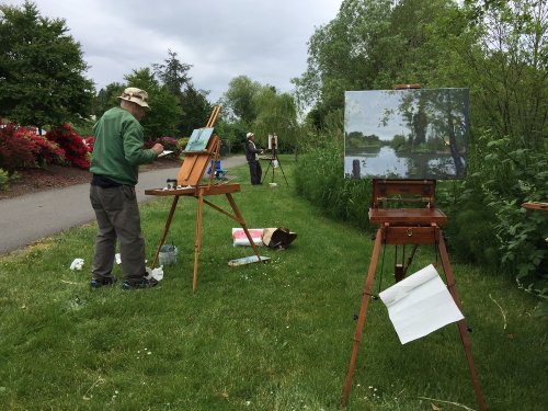 Plein air session w/ Bin Li and Lee Henrickson