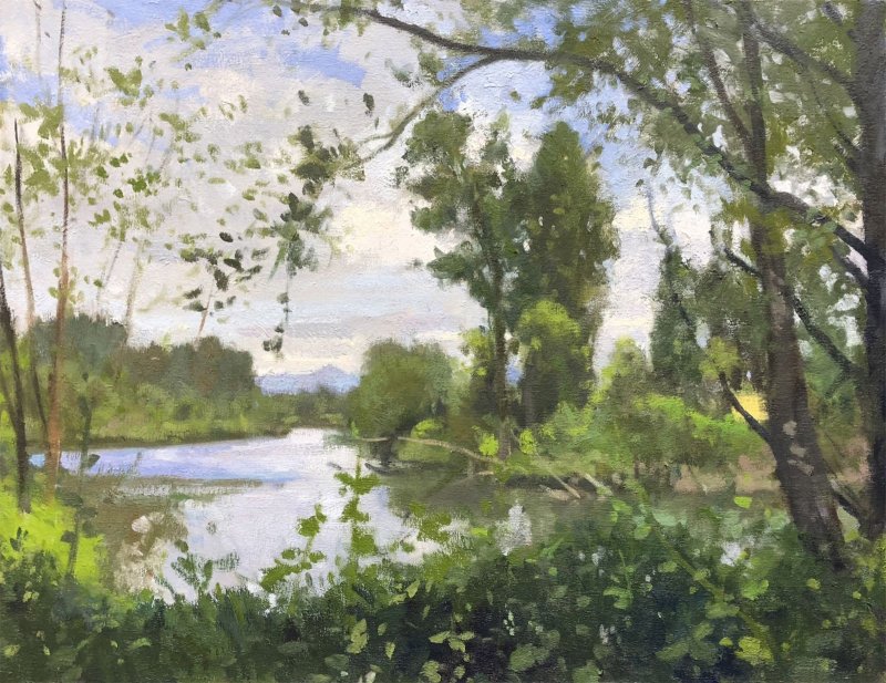 Rotary Park, oil on canvas, 18 x 24 inches, ©2018