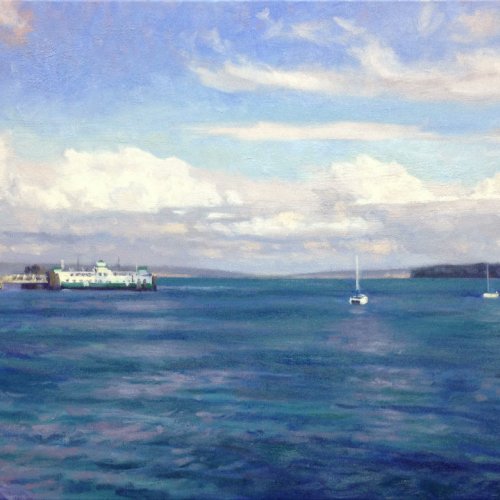 Port Townsend Ferry, oil on canvas, 18 x 24 inches, copyright ©2013