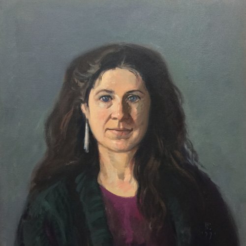 Christel I, oil on canvas, 23 x 22 inches, copyright ©1991