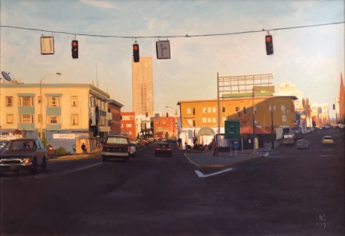 Signs And Signals, oil on canvas, 30 x 40 inches, copyright 1991