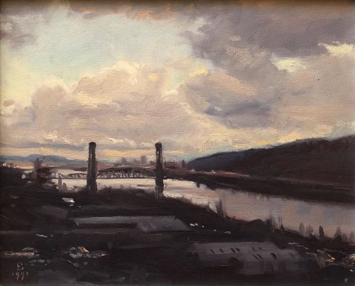 Bridge (St. John), oil on canvas, size unknown, copyright ©1991