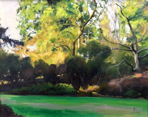 Azalea Way Entrance, 16 x 20 inches, copyright ©1993