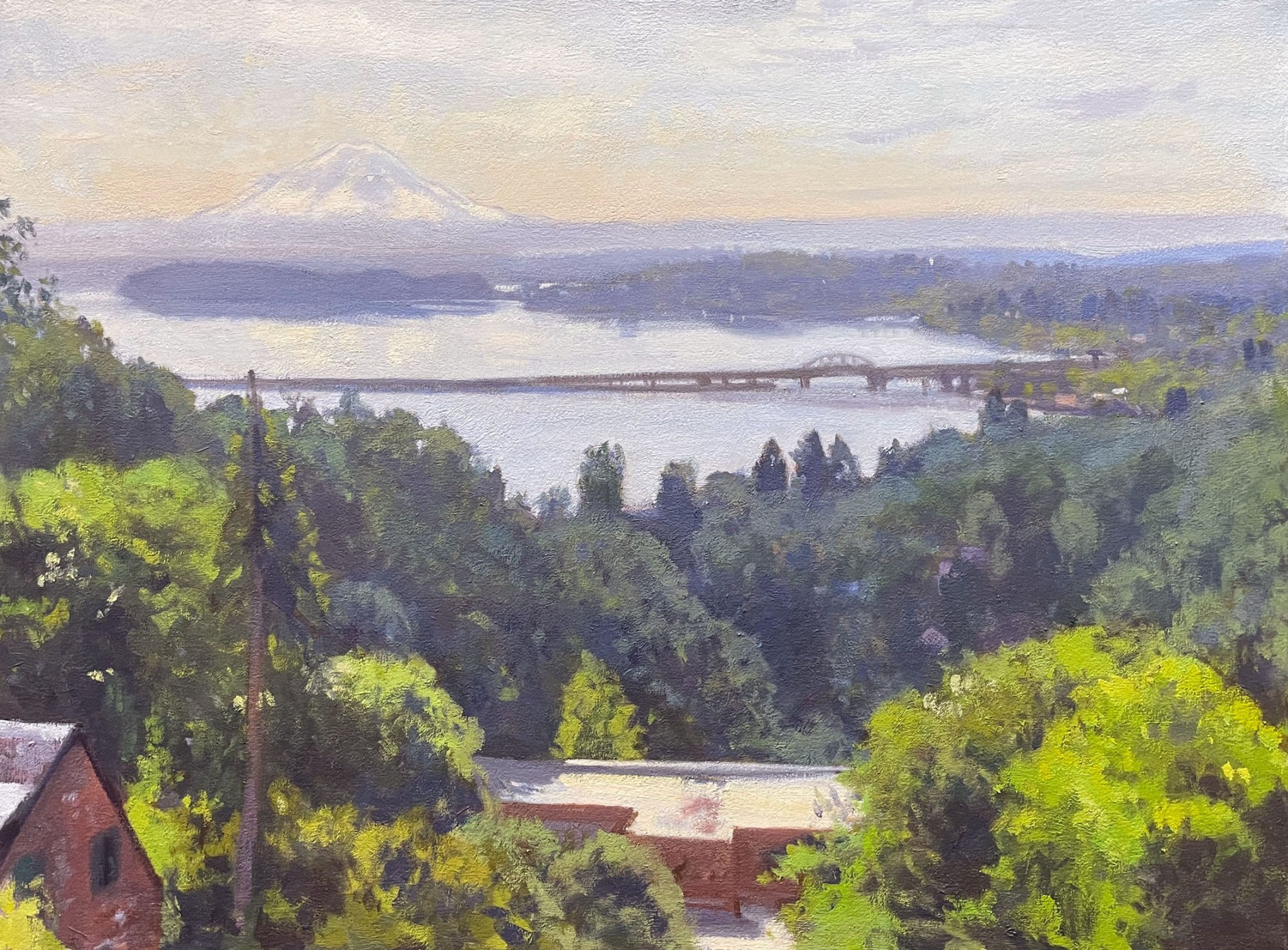 View Of Mt. Tahoma, oil on canvas, 22.5 x 30 inches, copyright ©2022