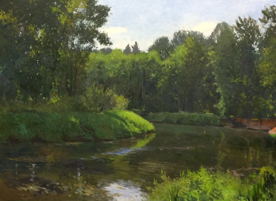 Bothell Landing, oil on canvas, 30 X 40 inches, ©2014, $5,300