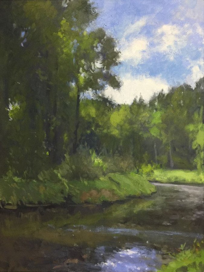 Bothell Landing, oil on canvas, 20 x 16 inches, copyright ©2017, $2,650