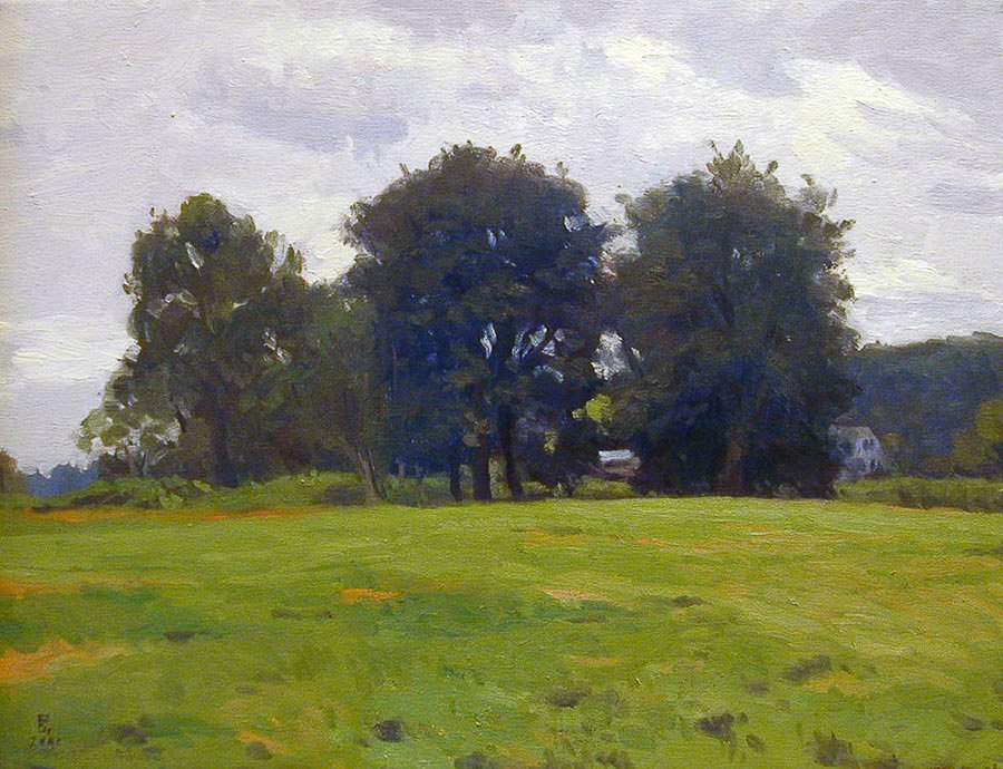 Three Trees, oil on canvas, 18 x 24 inches, copyright ©2001, $3,200