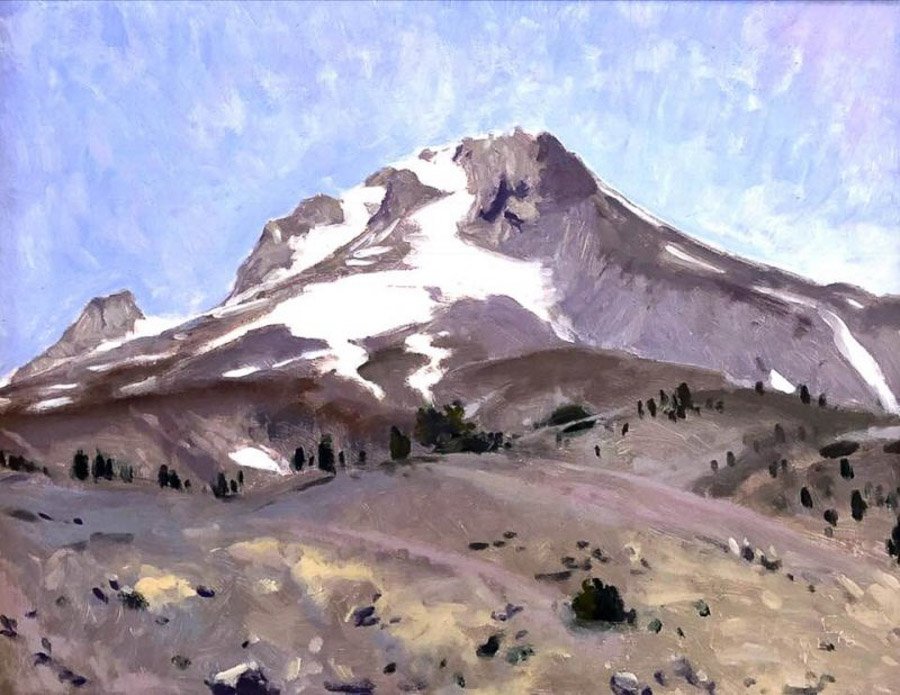 Mt. Hood Itself, oil on panel, 16 x 20 inches, copyright ©2018, $2,500