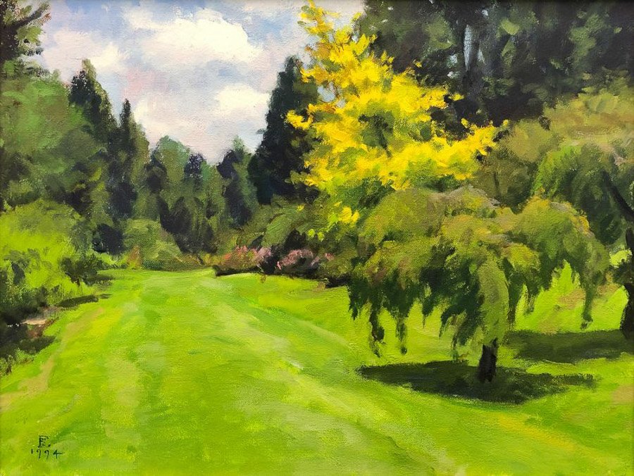 Azalea Way, oil on canvas, 12 x 16 inches, copyright ©1994, $2,500