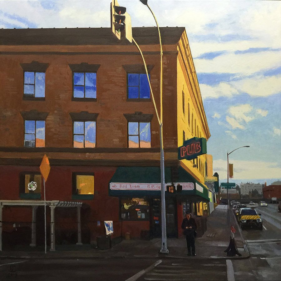 My Old Haunt, oil on canvas, 52 X 52 inches, copyright ©2015, $9,000