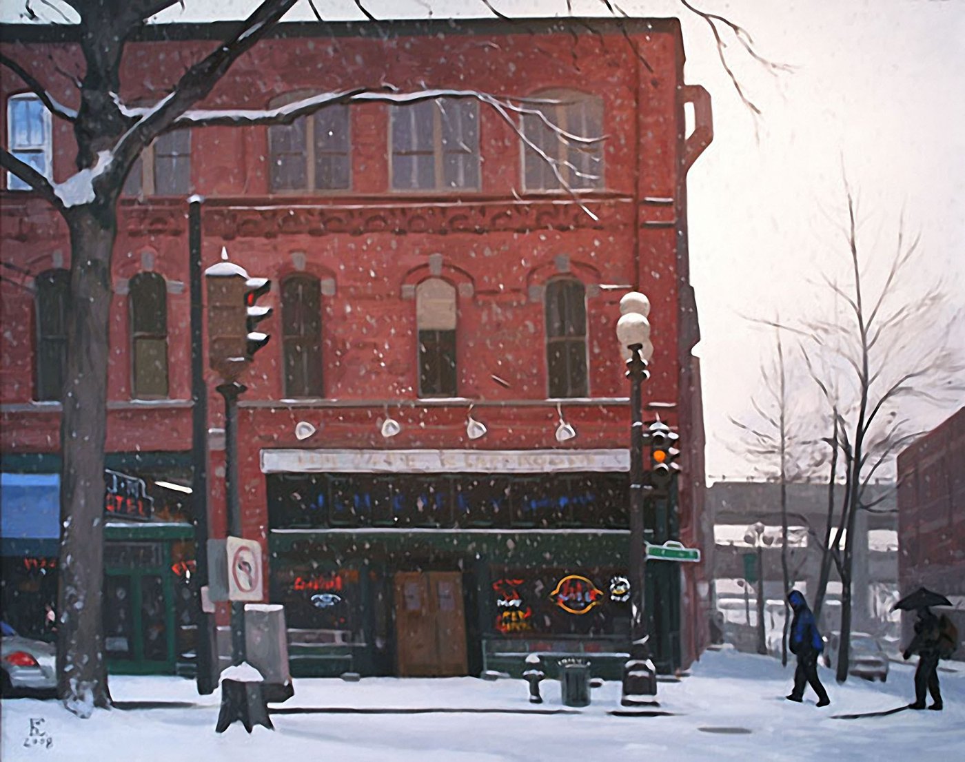 J & M (HEAVY SNOW), oil on canvas, size unknown, copyright ©2008, $9,500