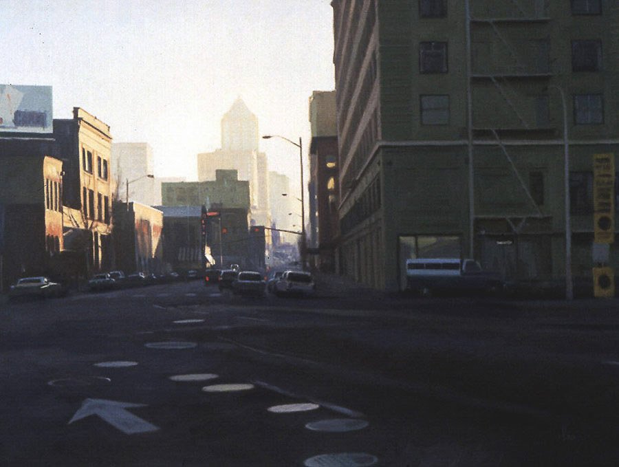 Down Third, oil on canvas, size unknown, copyright ©1992