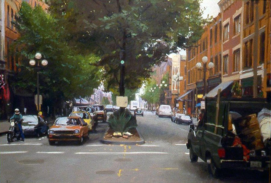 Junk Truck, oil on canvas, 25 X 36 inches, copyright ©1989