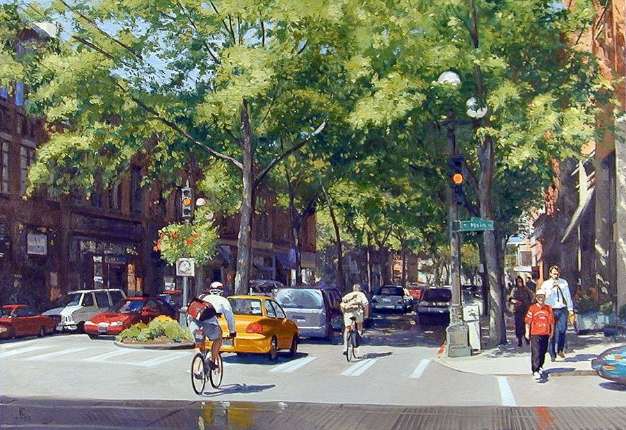 Canopy, oil on canvas, 48 X 70 inches, copyright ©1999