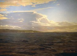 Elliott Bay with View of Alki Point, oil on canvas, 82 X 110 inches, copyright ©1989