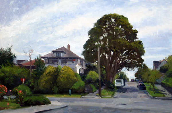 7th AND BLAINE, oil on MDH panel, 24 x 36 inches, copyright ©1998